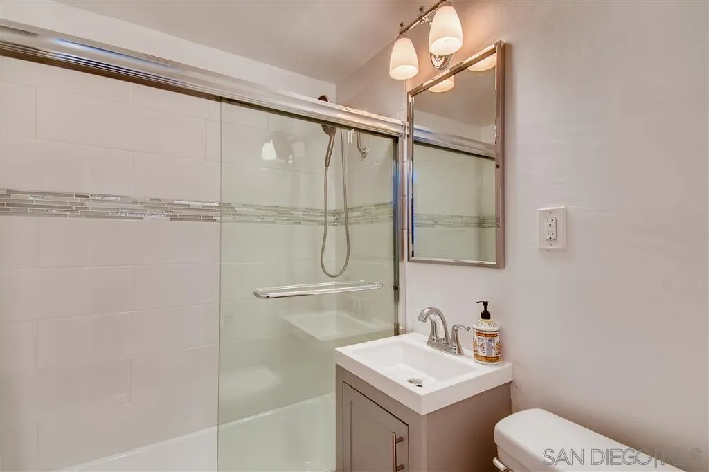 8236 Linden Road Lakeside, CA 92040 - Photo 8 of 12 a bathroom with a sink a toilet and shower