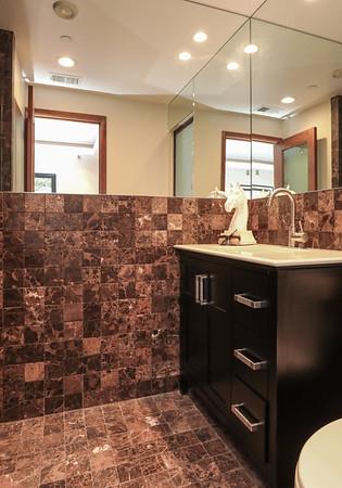 14480 Oak Place Saratoga, CA 95070 - Photo 26 of 50 a bathroom with a sink vanity and a mirror