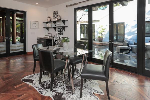 14480 Oak Place Saratoga, CA 95070 - Photo 41 of 50 a view of a dining room with furniture window and wooden floor