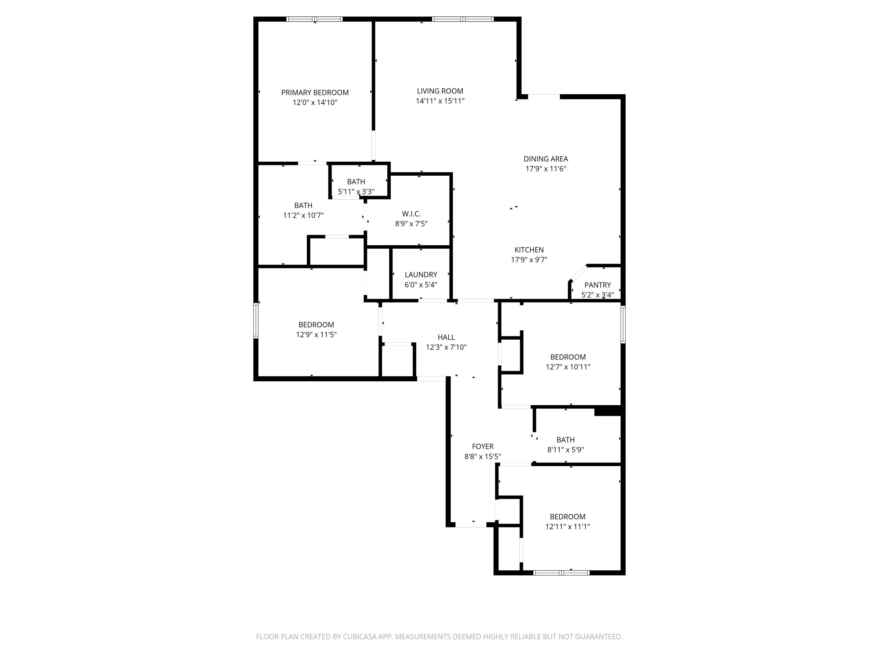 4661 Honor Guard Way Crestview, FL 32539 - Photo 22 of 22 2D Floor Plan - Crestview