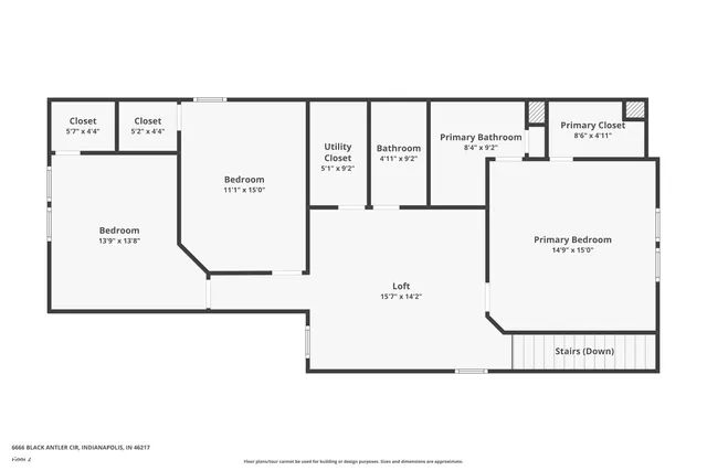 $1,900 | 6666 Black Antler Circle, Indianapolis, IN 46217