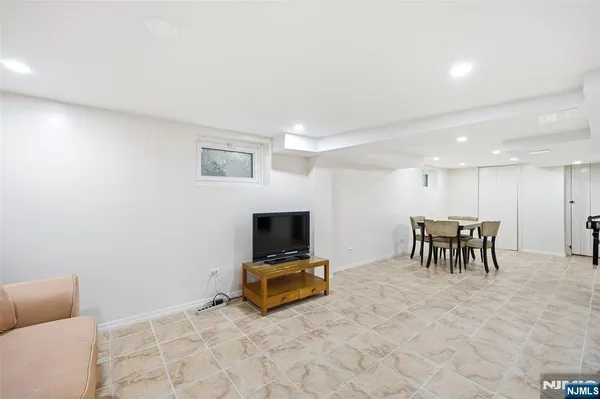 a room with furniture and a table