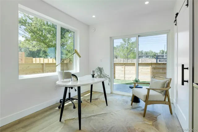 a view of a workspace with a window