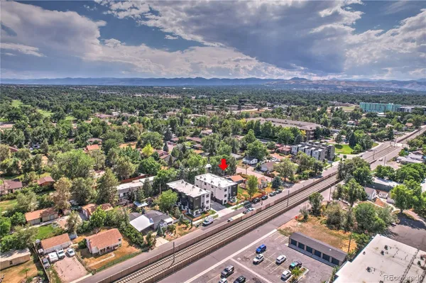 an aerial view of a city