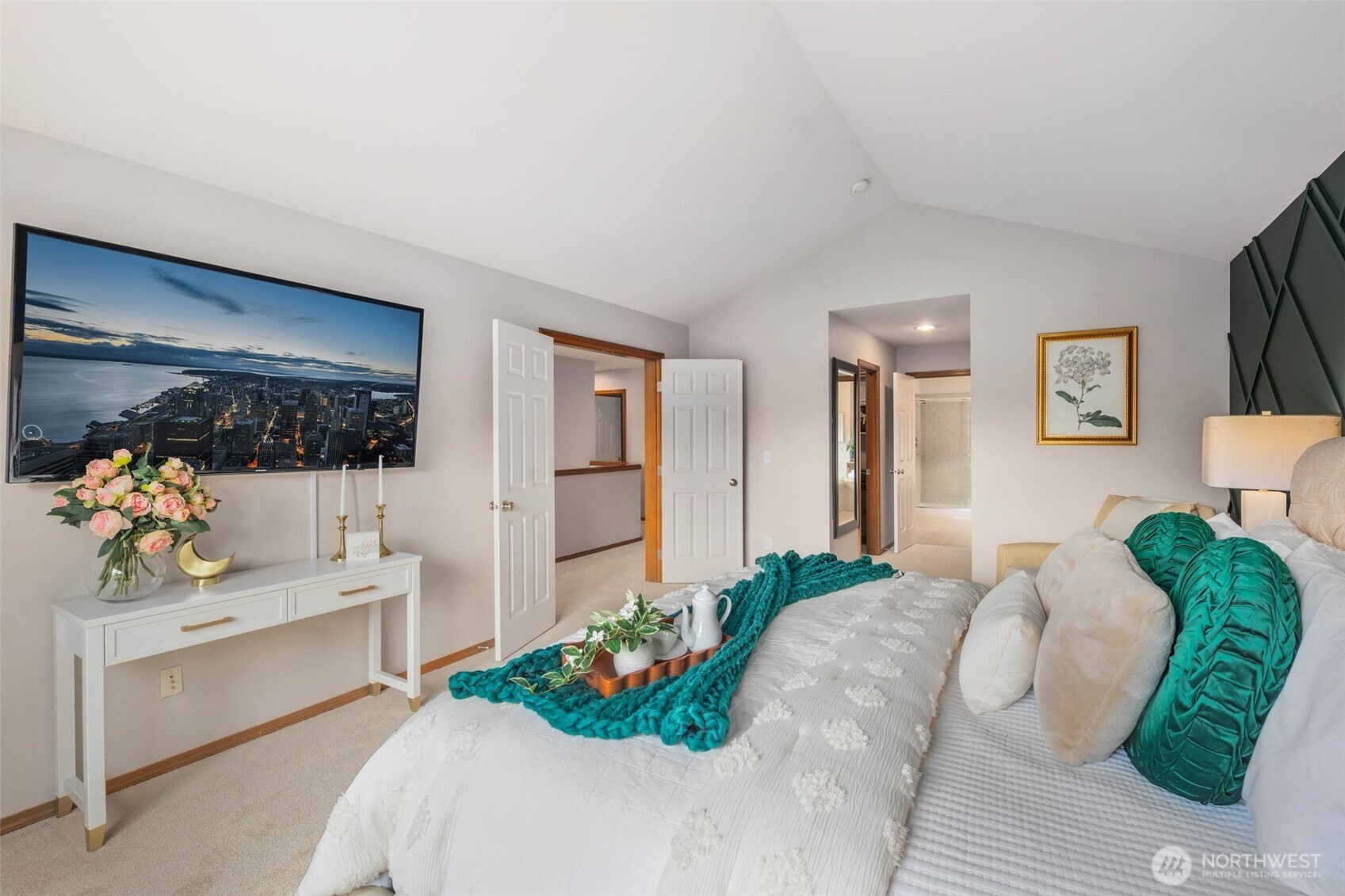 18705 3rd Avenue West Bothell, WA 98012 - Photo 15 of 35 a bedroom with a bed mirror and window