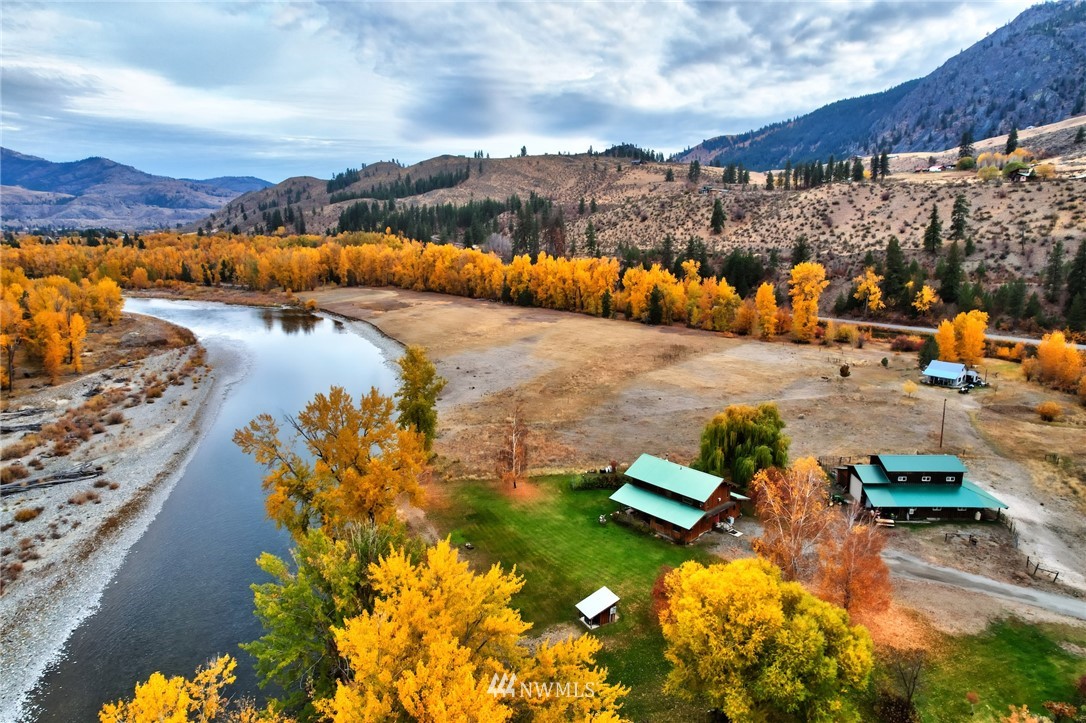 6 Beaver Pond Road Twisp, WA 98856 - Photo 40 of 40 an aerial view of residential houses with outdoor space