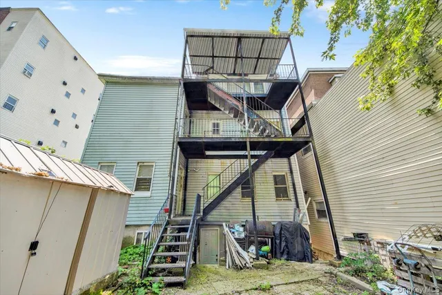 a view of a house with a patio