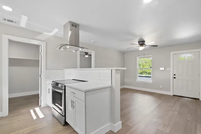 a view of an empty room