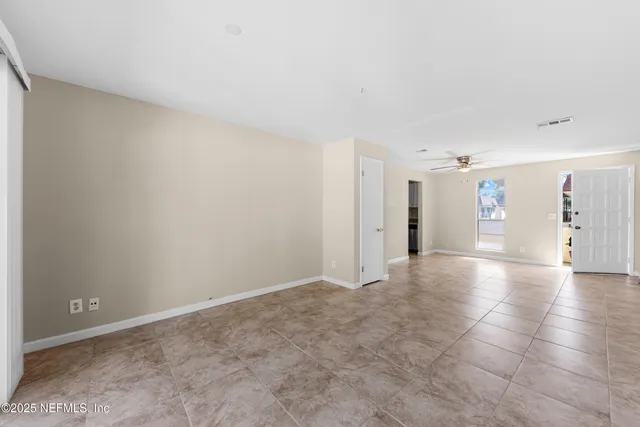 a view of an empty room