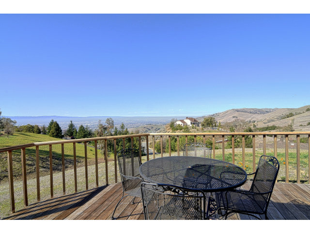 3023 3 Springs Road Mount Hamilton, CA 95140 - Photo 6 of 24 a view of a balcony with mountain view and wooden floor
