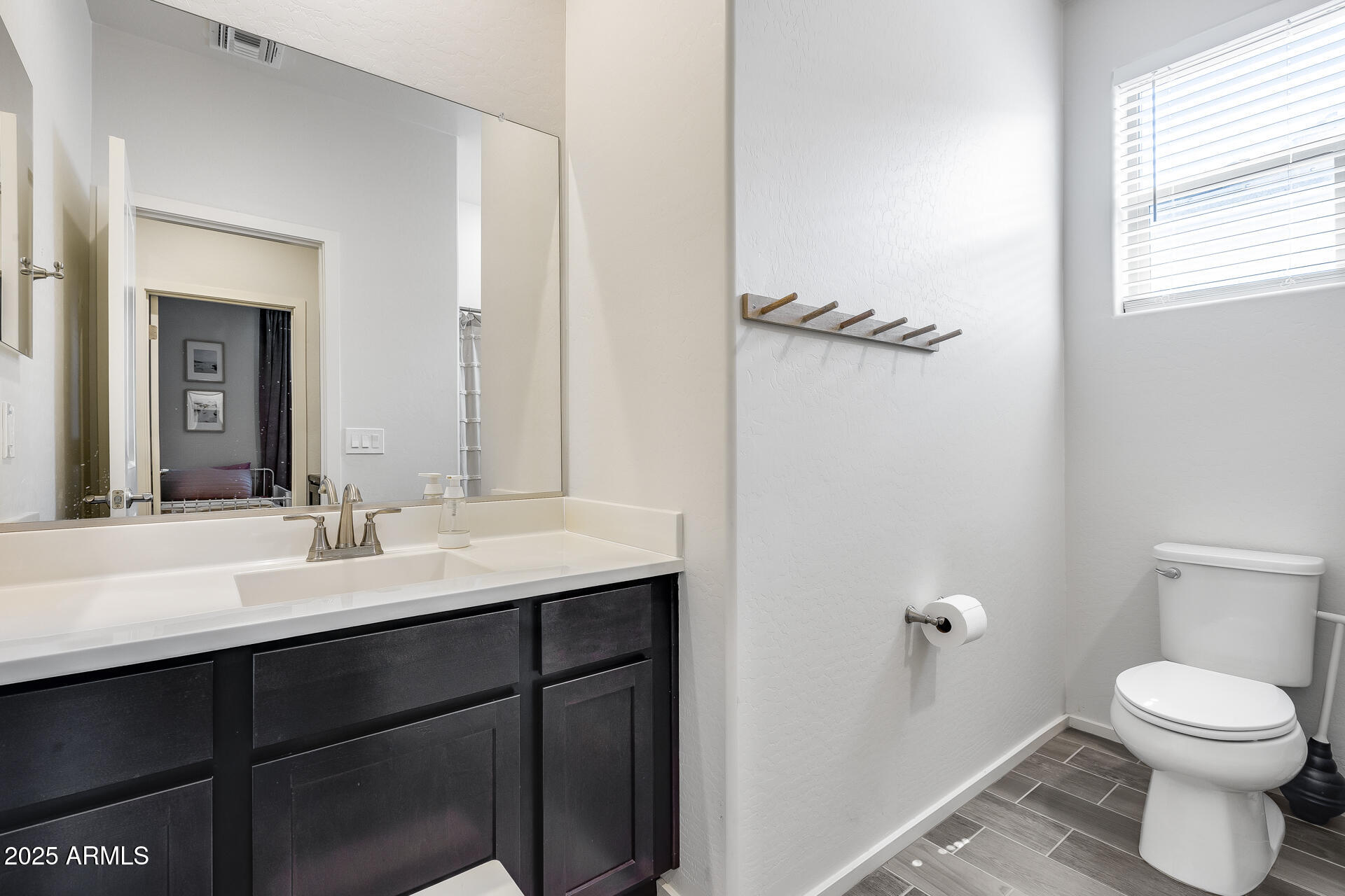 14344 West Hackamore Drive Surprise, AZ 85387 - Photo 12 of 41 a bathroom with a toilet a sink and mirror