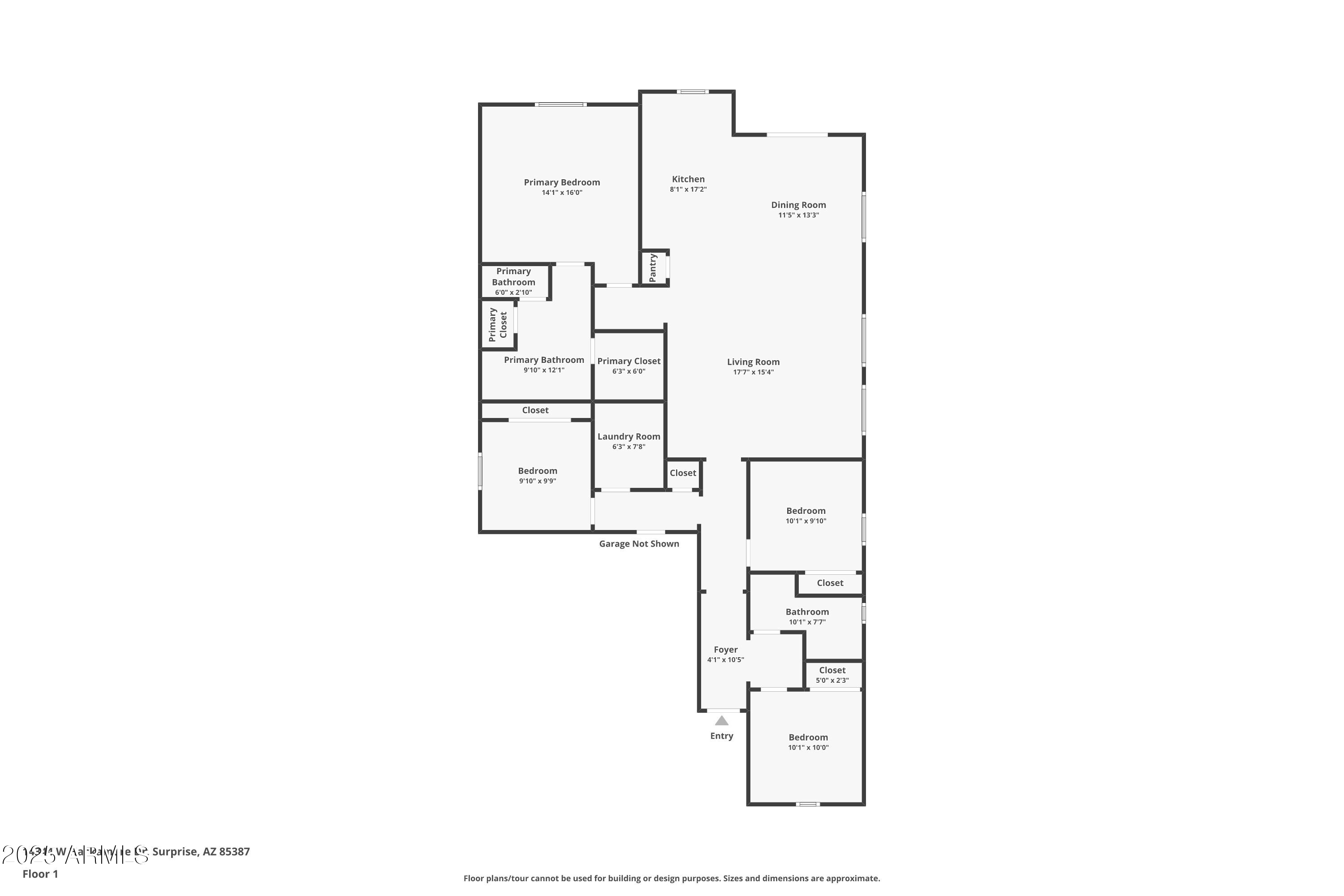 14344 West Hackamore Drive Surprise, AZ 85387 - Photo 41 of 41 a picture of floor plan