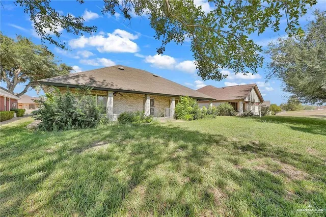 a view of a house with garden