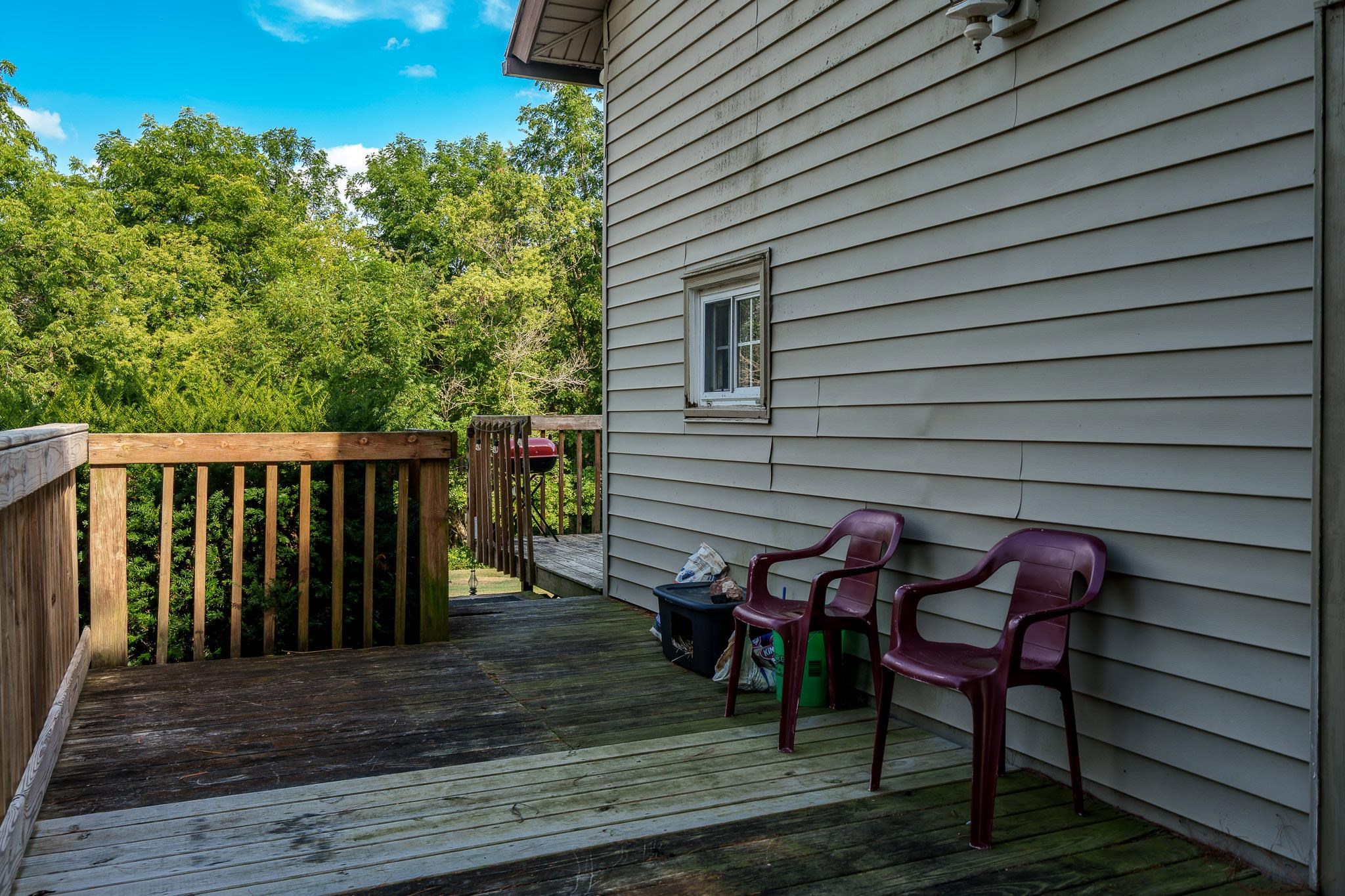 6913 West Wagner Road German Valley, IL 61039 - Photo 34 of 54 a view of a wooden bench on the roof deck