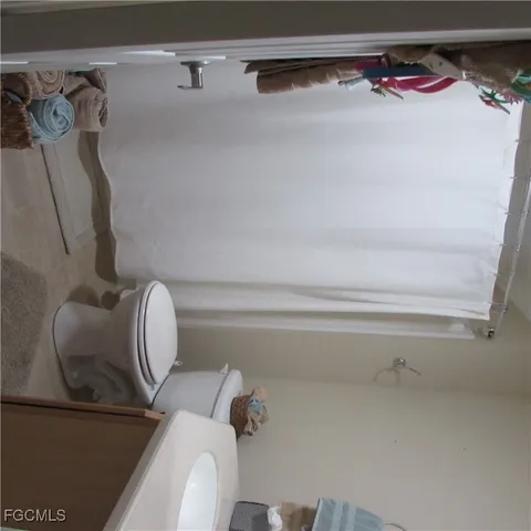 a close view of closet