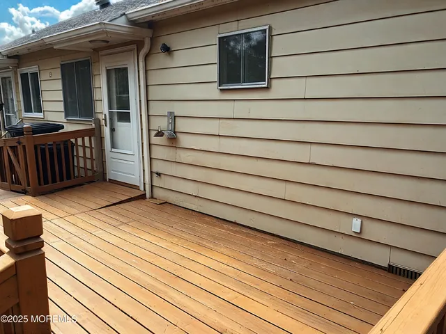 a view of a house with a balcony