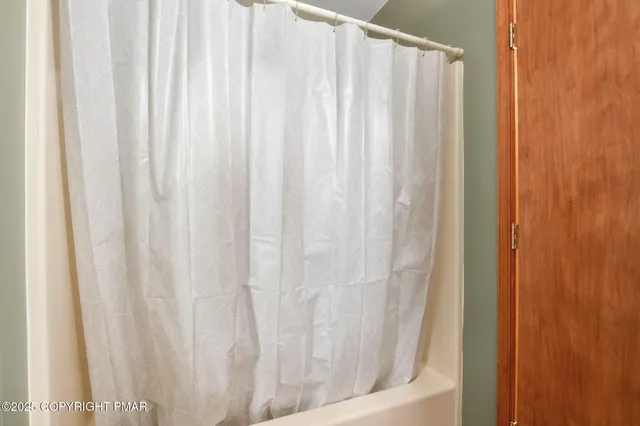 a close up of a curtain