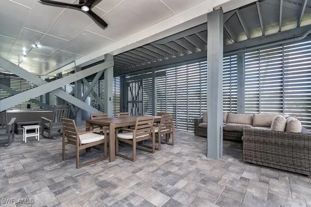 a view of balcony and deck