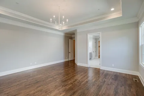 a view of a pathway of a yard