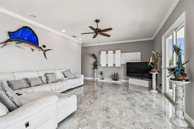 a bathroom with a granite countertop sink a mirror and shower