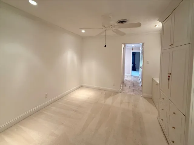 a view of an empty room