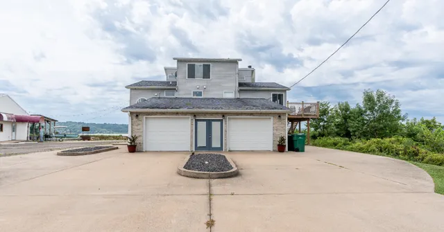 a house view with a backyard space