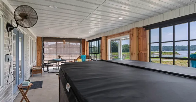 a room with natural light