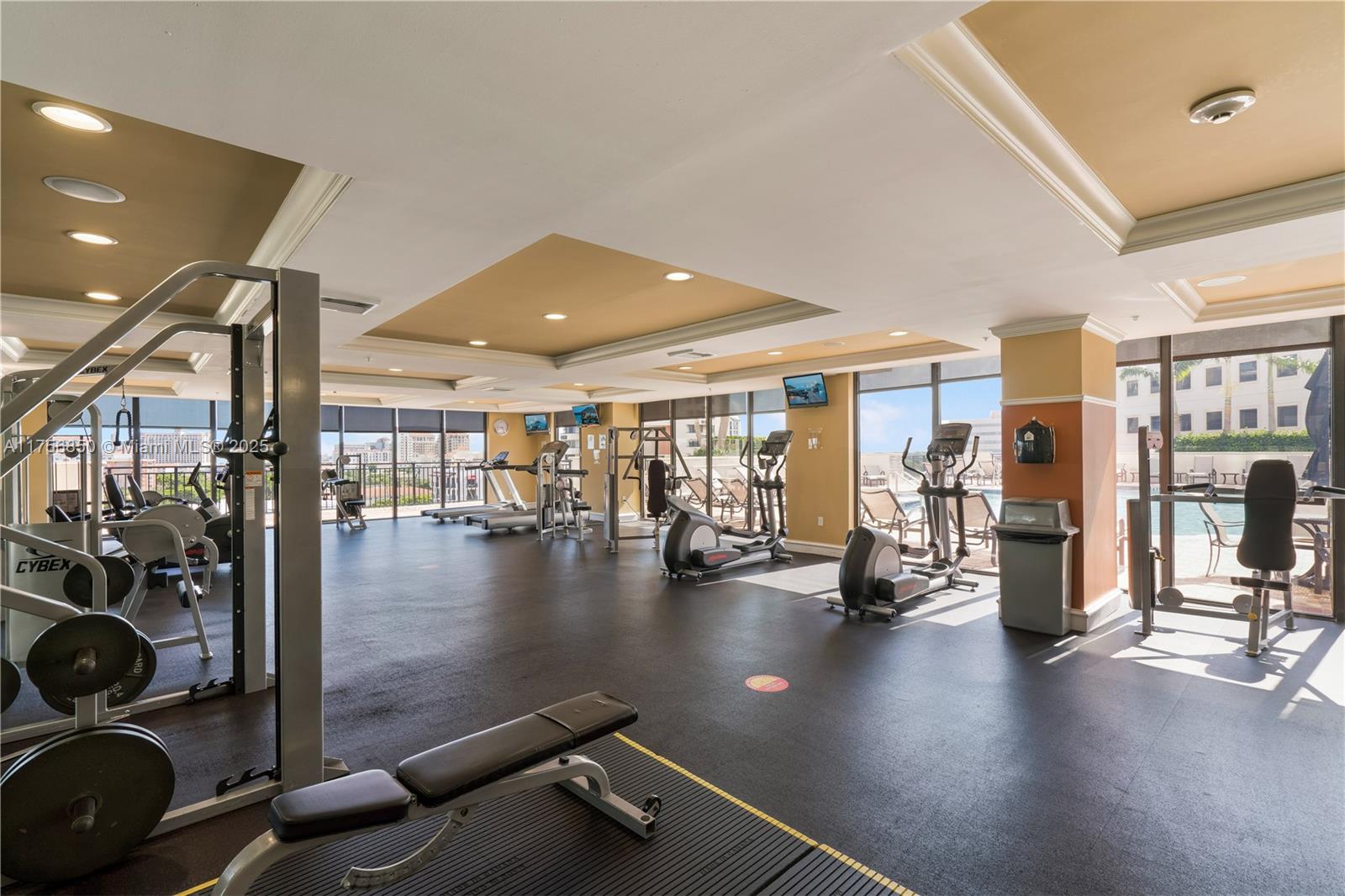 888 Douglas Road, Unit 404 Coral Gables, FL 33134 - Photo 19 of 21 a view of a room with gym equipment
