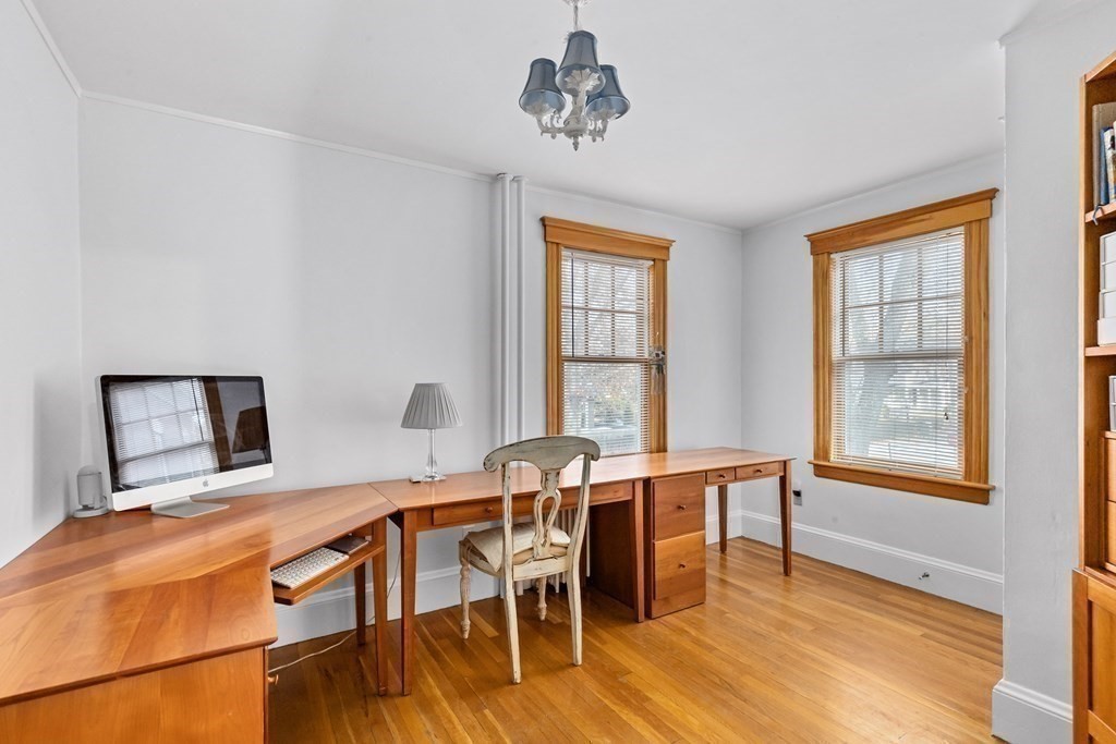 72 Salisbury Road Brookline, MA 02445 - Photo 26 of 40 a view of a dining room with furniture and wooden floor