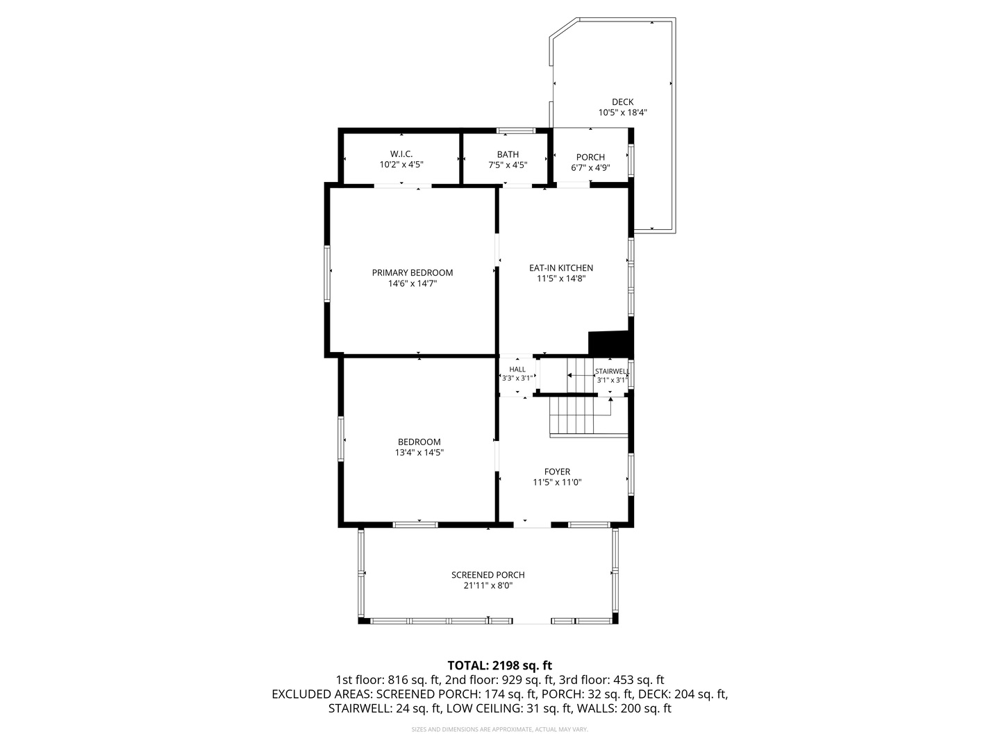 226 West Locust Street DeKalb, IL 60115 - Photo 38 of 40 a black and white photo of a floor plan