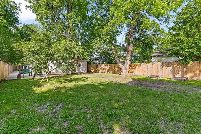 a view of yard with tree