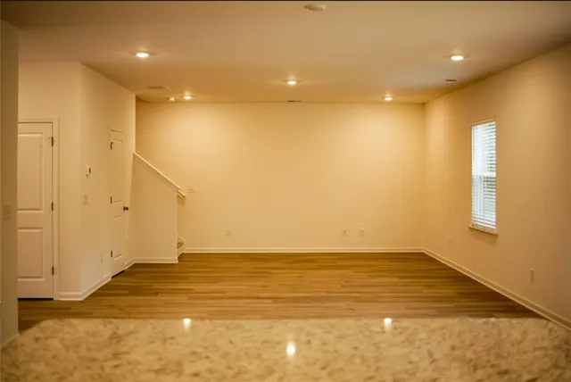 a view of an empty room