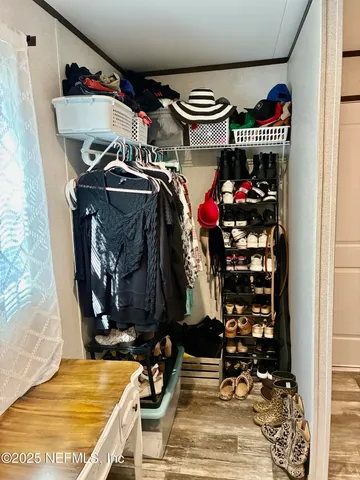 a room with storage and utility