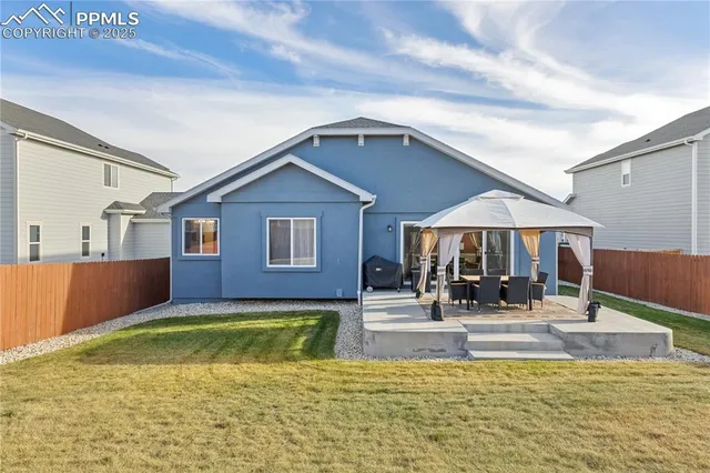 a view of pool with outdoor seating