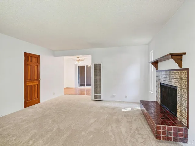 a view of livingroom with fireplace