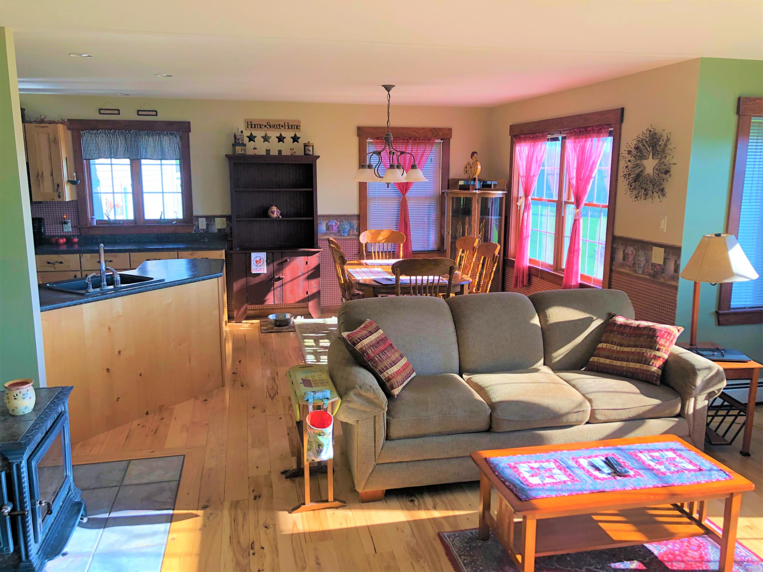 99 Yorktown Road Albion, ME 04910 - Photo 8 of 41 Open Living & Dining Room