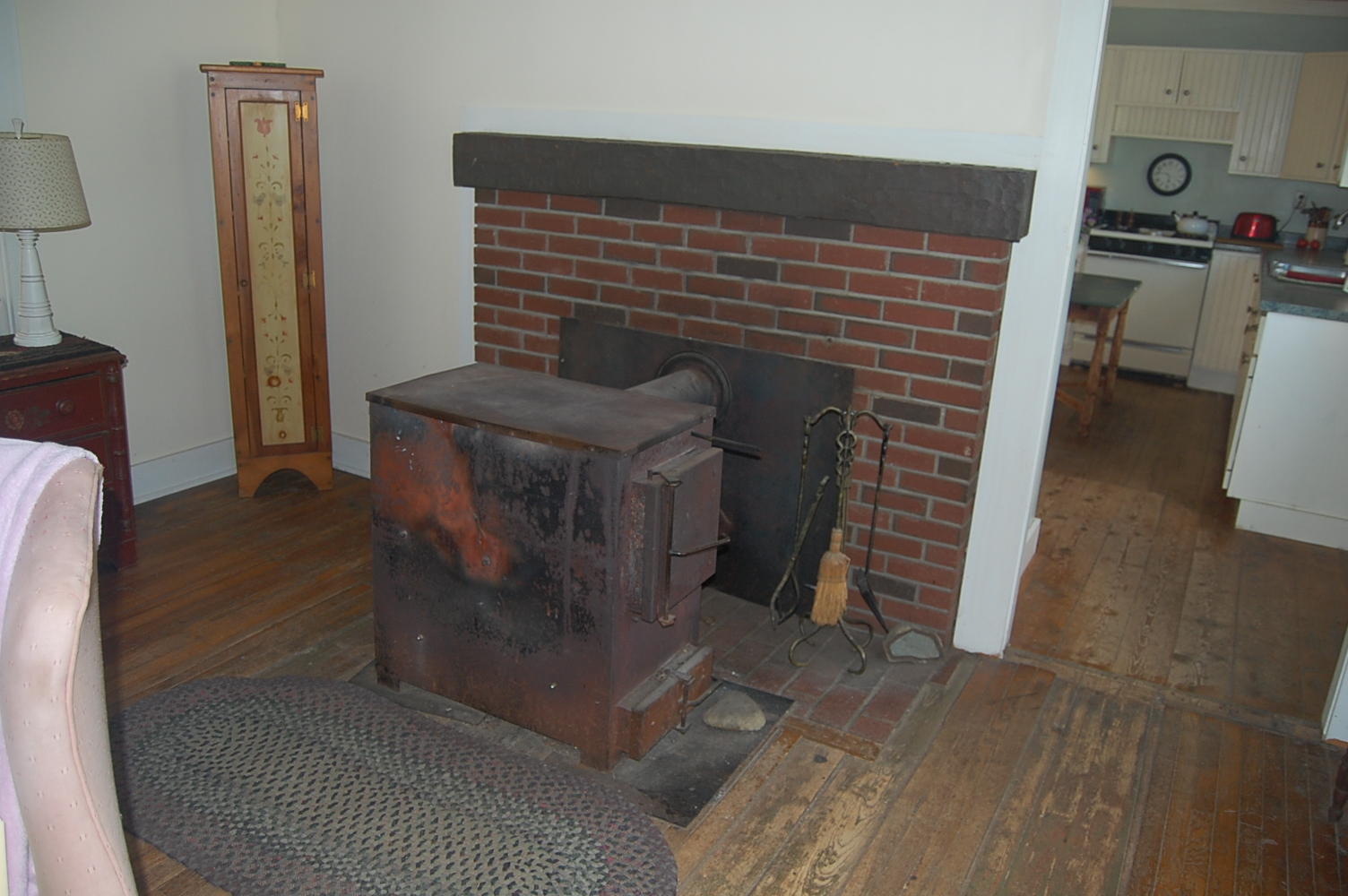 320 Bridge Street Newfield, ME 04095 - Photo 9 of 13 Living room with wood stove