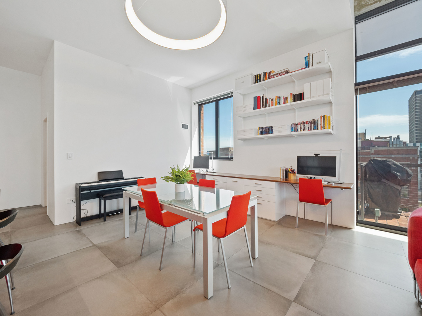 321 South Sangamon Street, Unit 905 Chicago, IL 60607 - Photo 9 of 36 a living room with furniture and a wooden floor