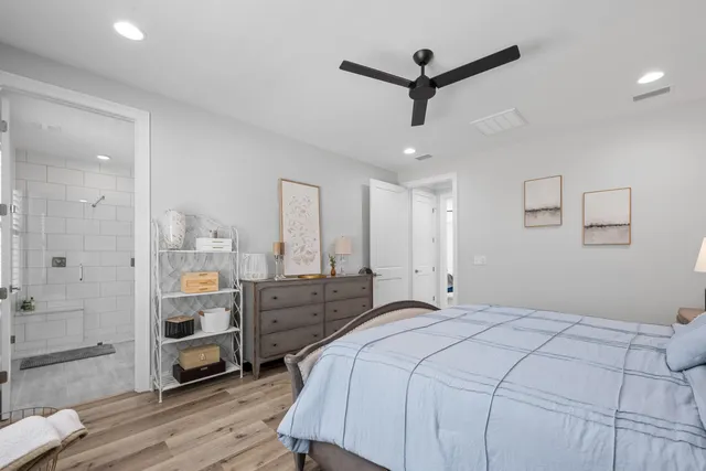 a view of a swimming pool with an outdoor seating