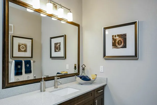 a view of a workspace with furniture