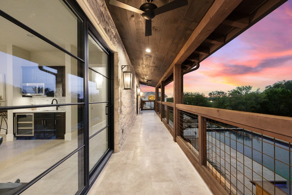 4001 Tejon Circle Austin, TX 78734 - Photo 11 of 40 a view of a balcony with stainless steel appliances