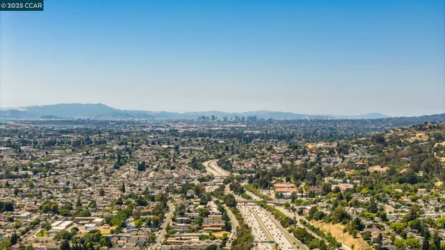 an aerial view of mountain