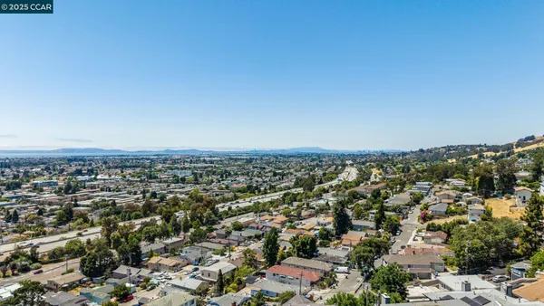 an aerial view of a city