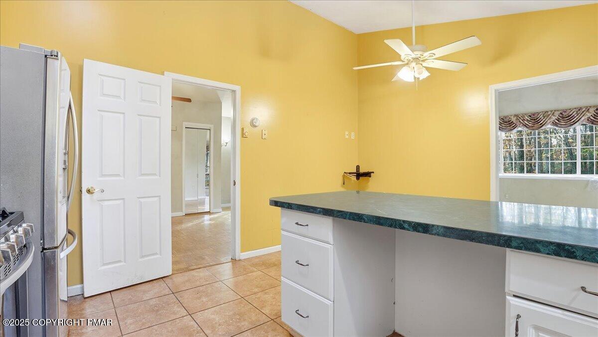 349 Bumble Bee Pass Cresco, PA 18326 - Photo 31 of 109 a en suite bathroom with a granite countertop sink and a mirror