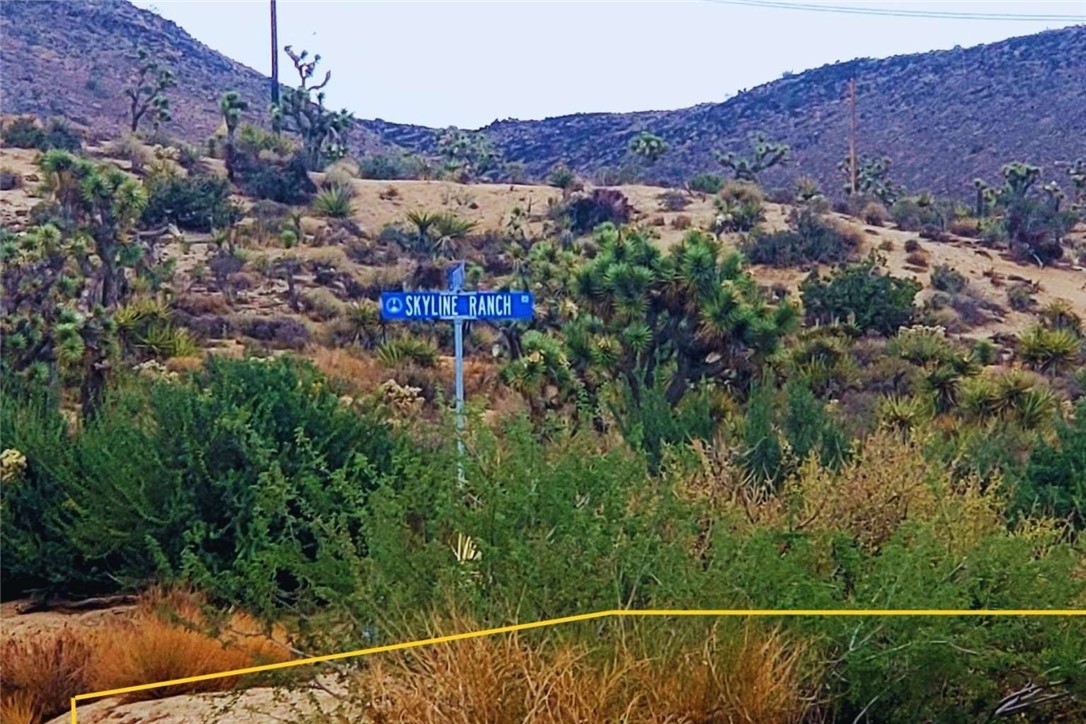 56200 Skyline Ranch Road Yucca Valley, CA 92284 - Photo 8 of 12 an aerial view of a house and mountain view