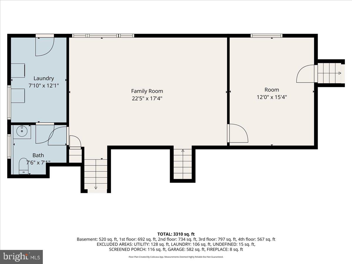 1336 Lindsay Lane Rydal, PA 19046 - Photo 43 of 44 Lower Level 1 Floor Plan