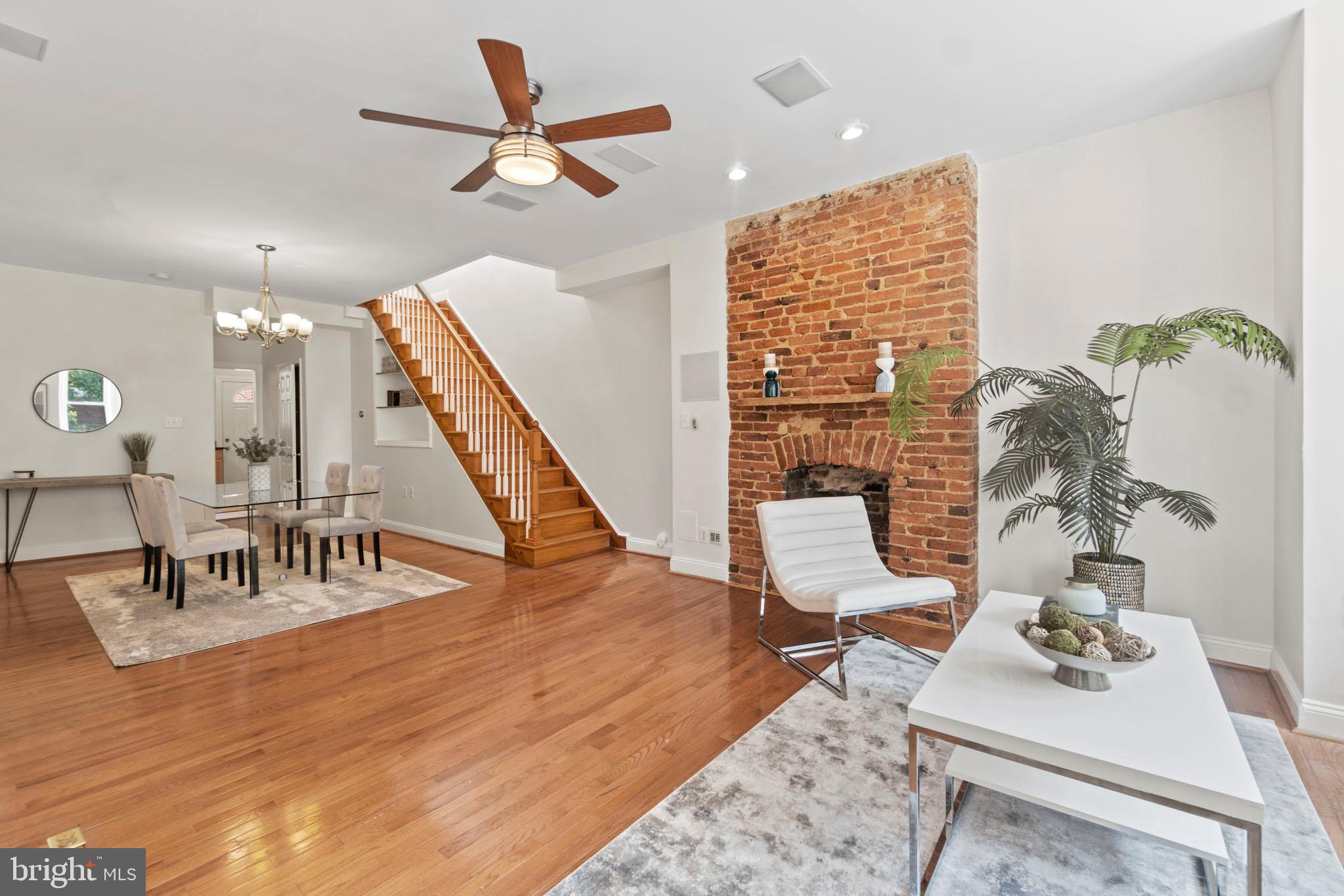 1017 Monroe Street Northwest, Unit 2 Washington, DC 20010 - Photo 1 of 19 Large open area on main level.