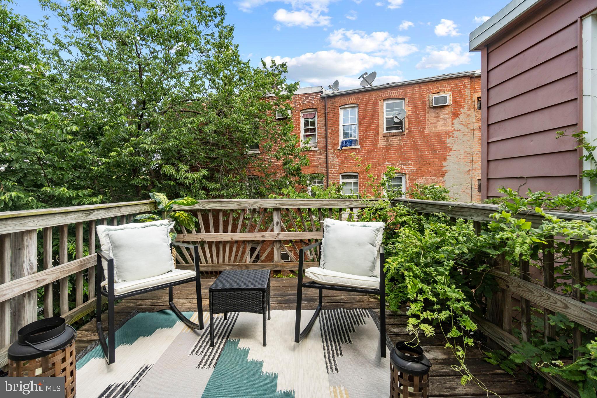 1017 Monroe Street Northwest, Unit 2 Washington, DC 20010 - Photo 17 of 19 Large deck.