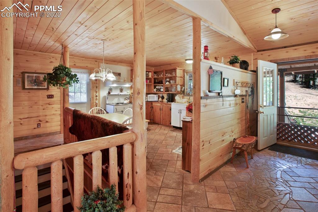 7199 Cedar Mountain Road Divide, CO 80814 - Photo 8 of 34 a view of living room kitchen and entryway