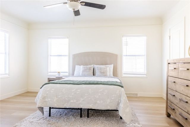 a front view of a house with windows